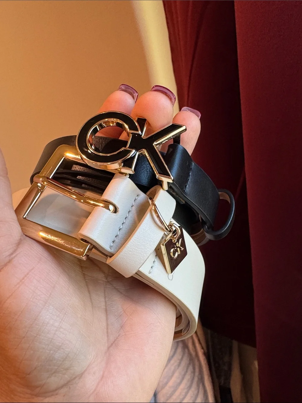 🤍Set of Two Calvin Klein Belts for Women